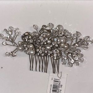 Diamond and pearl hair pin